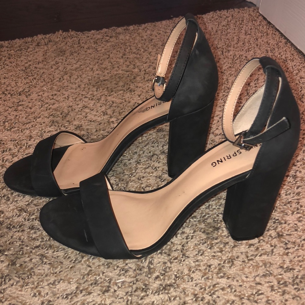 Matte Black Heels